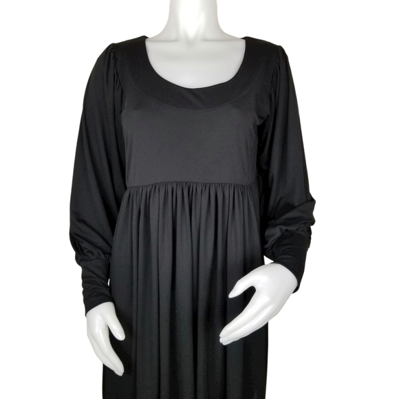 Asos Size 6 Long Sleeve Black Empire Waist… - Picture 1 of 8